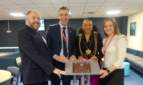 TMHS - Sixth Form Opening - Jan 2025 - Richard, James, Lord Mayor and Sam