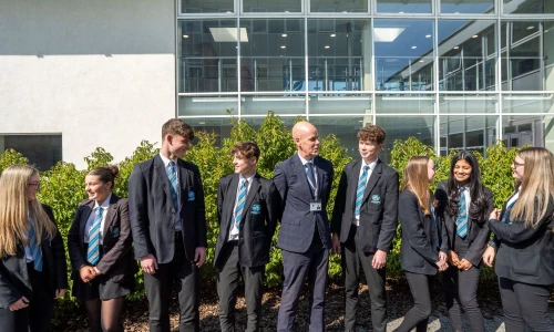 Crawshaw Head with Students